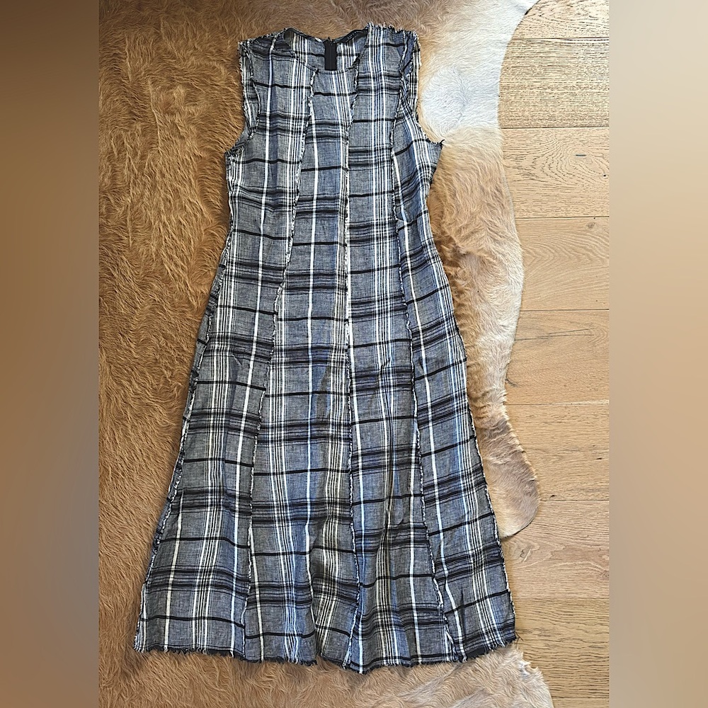Zara cotton sleeveless minimalist maxi dress M